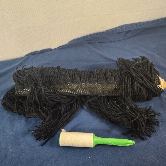 Surya Black Tan Stripe Jute Wool Cotton Kamal KML-1000 18"x38" Hanging Wall Art - Picture 16 of 16